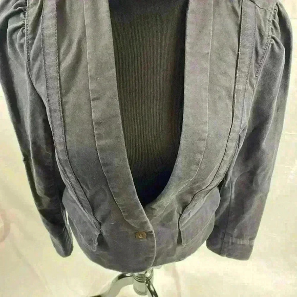 Ann Taylor LOFT Women’s Jacket Cropped Blue Size 8 One Button - Picture 5 of 5